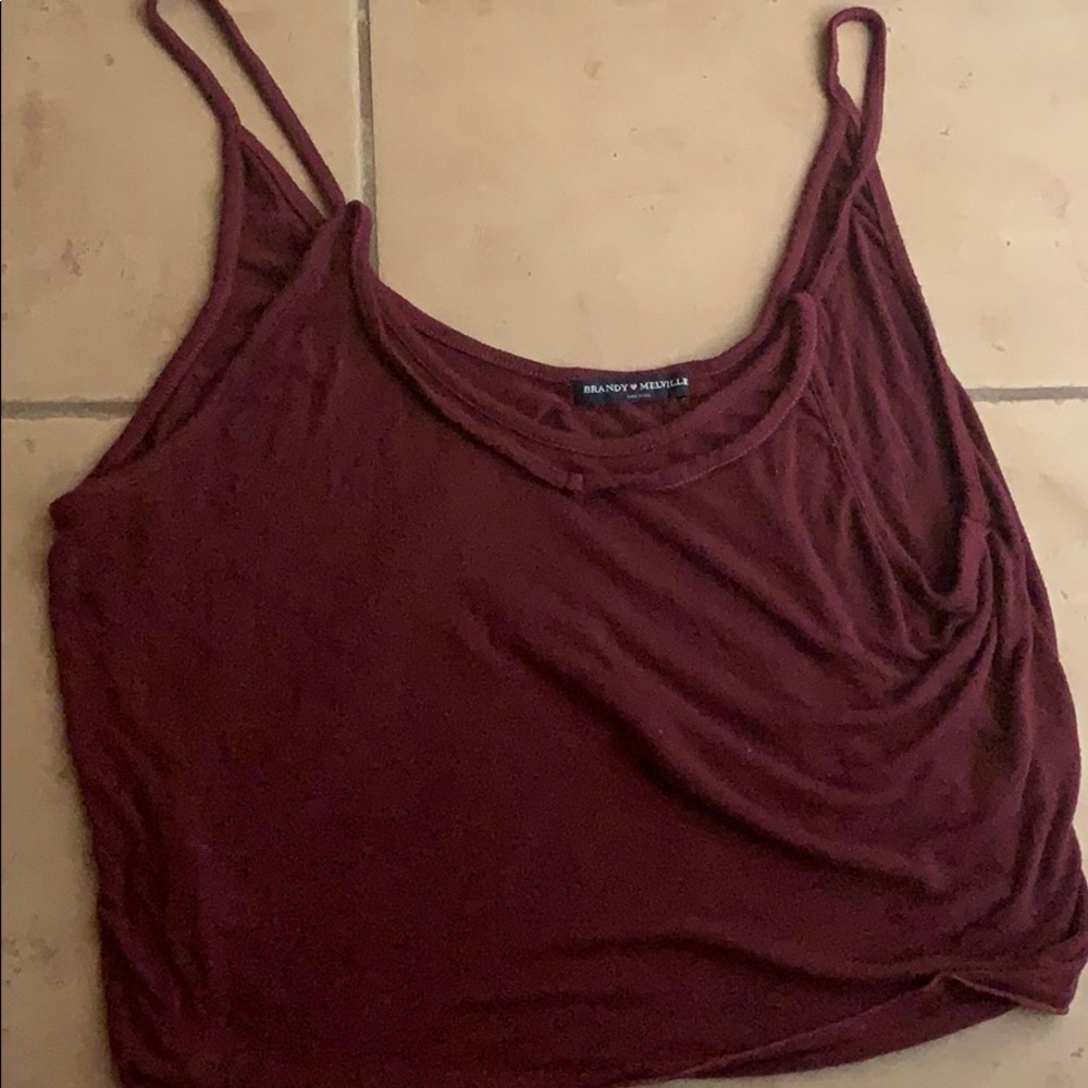 maroon tank